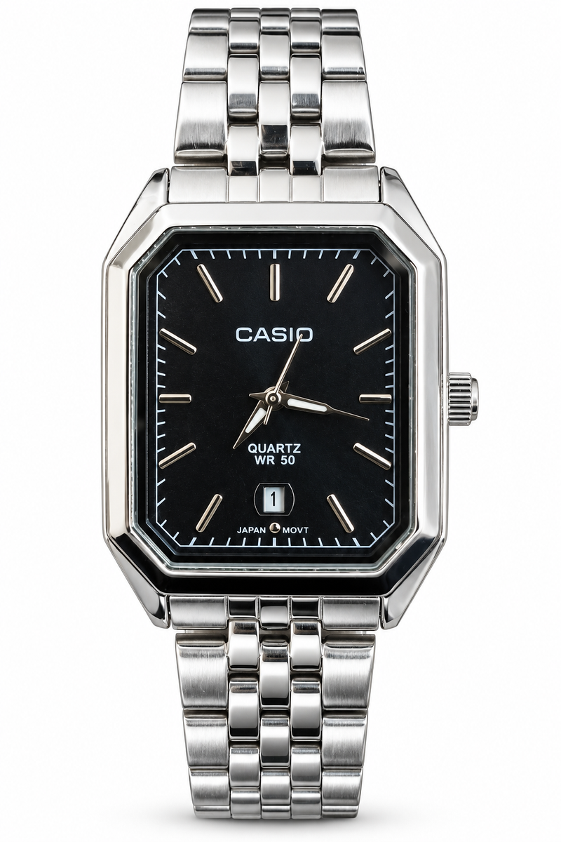 Casio square silver