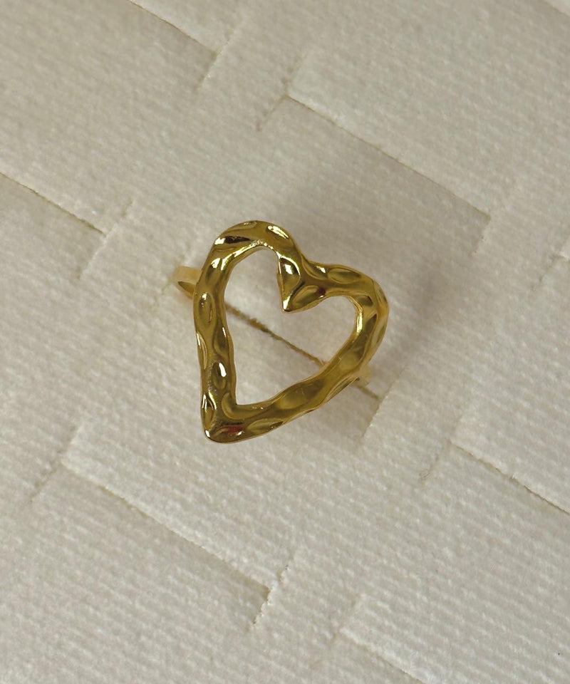 Melted Heart Ring