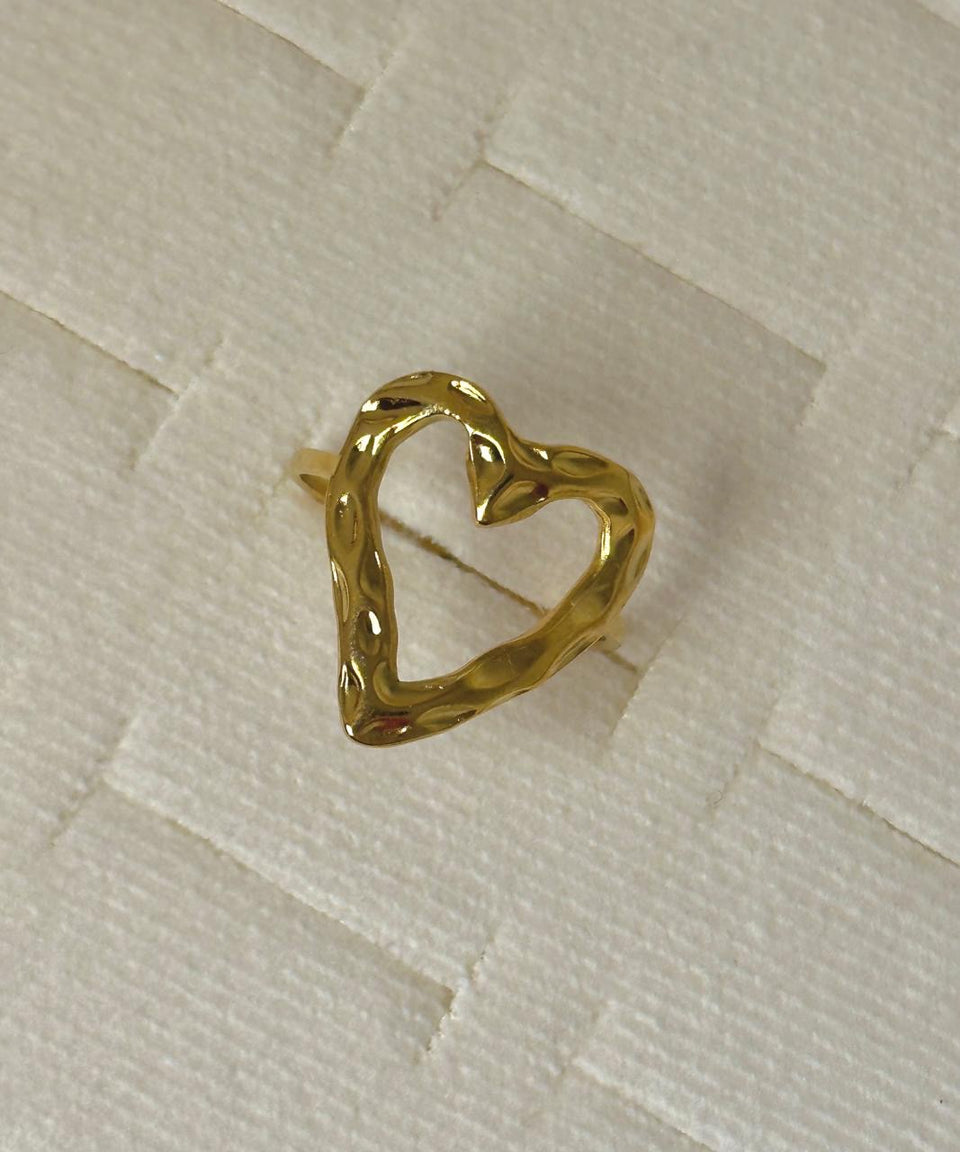 Melted Heart Ring