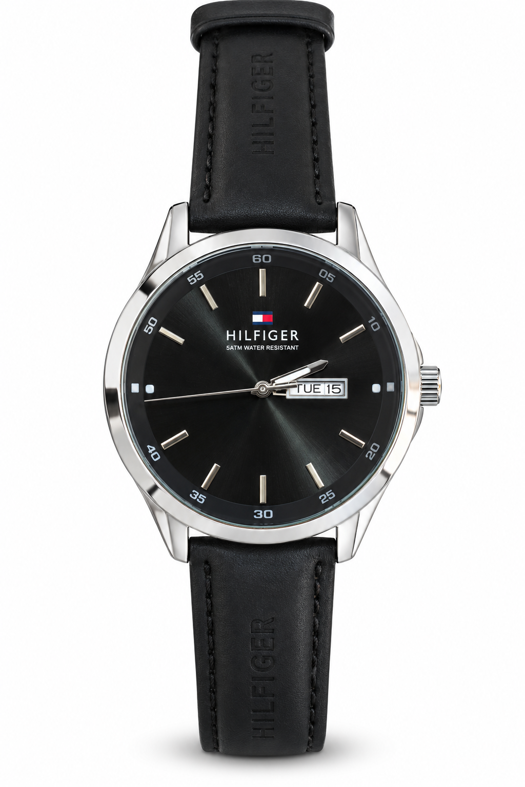Tomy round watch black