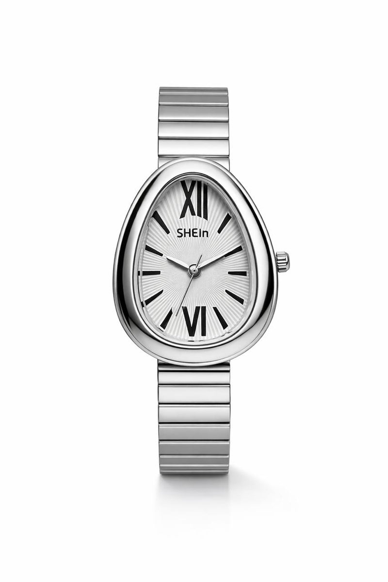 ساعة Shein بتصميم Bulgari الفضي