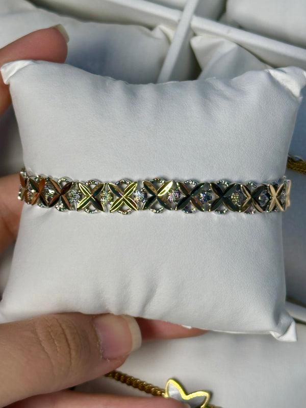 Mix gold and silver bracelet 1