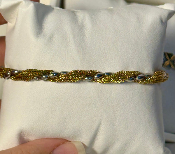 Bracelet circle mix with gold