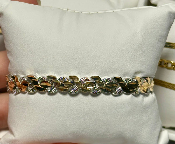 Bracelet mix silver and gold 2