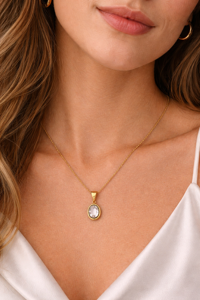 White stone Necklace