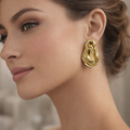 Mealt gold earrings