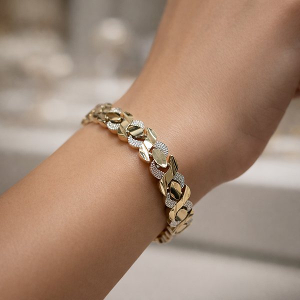 Bracelet mix silver and gold 2