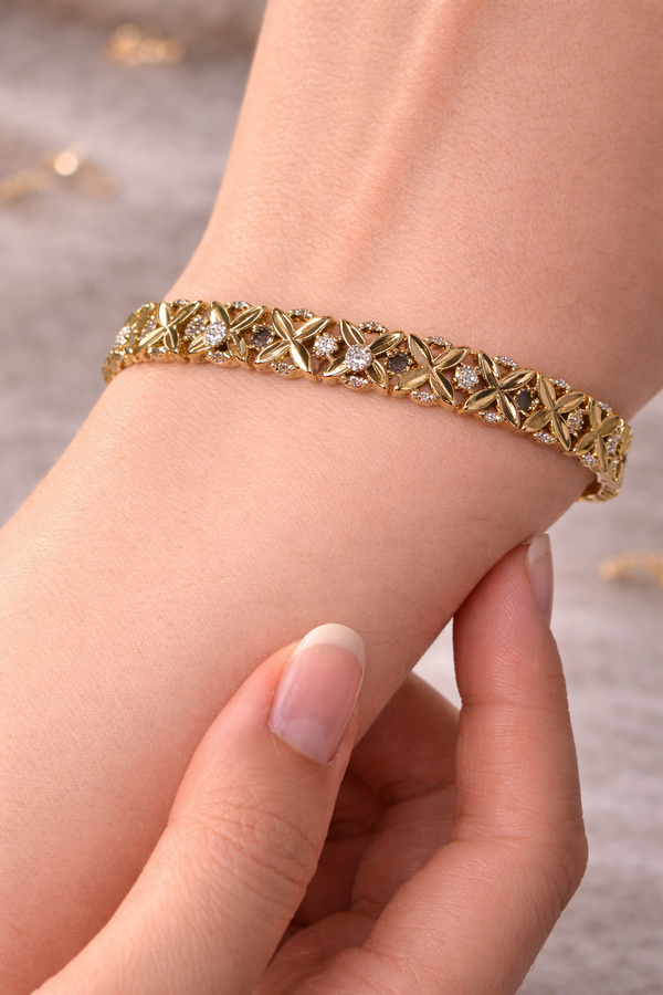 Mix gold and silver bracelet 1