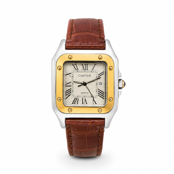 Cartier brown with gold frame
