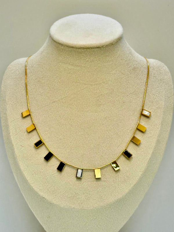 White black Necklace