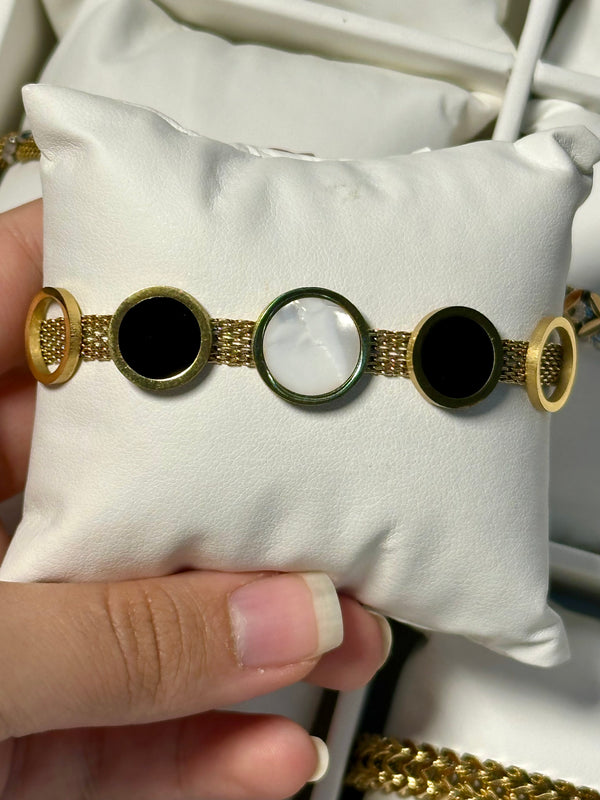 Black and white bracelet