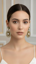 sun flower earrings