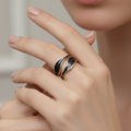 Black and white Ring