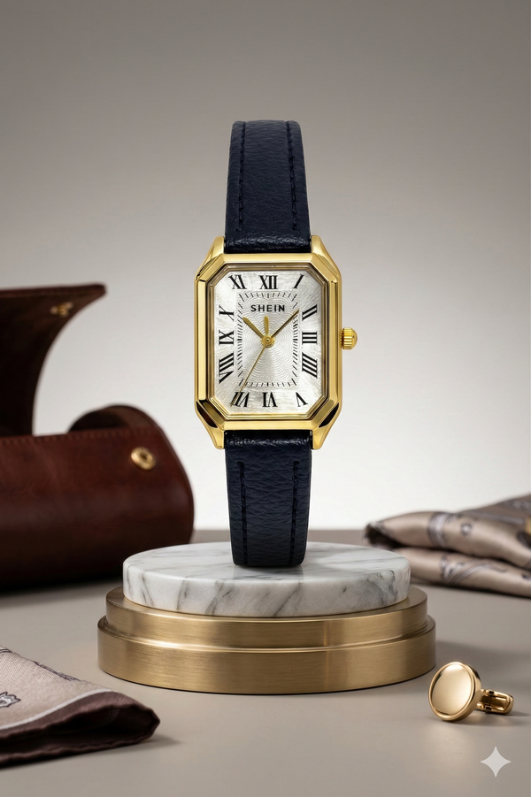 Shein rectangle in black