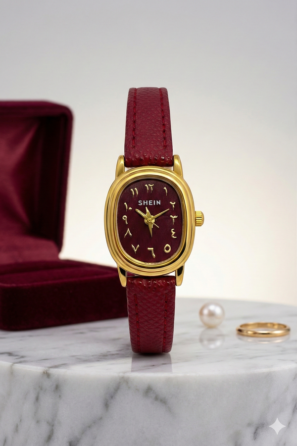 Mini shein in burgundy