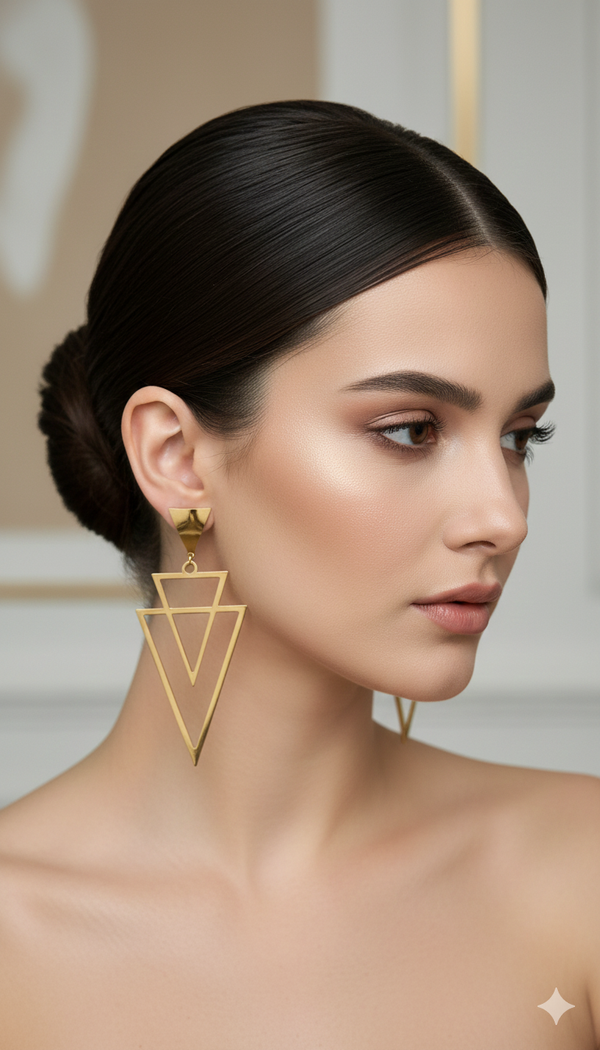 Triangle earrings 2