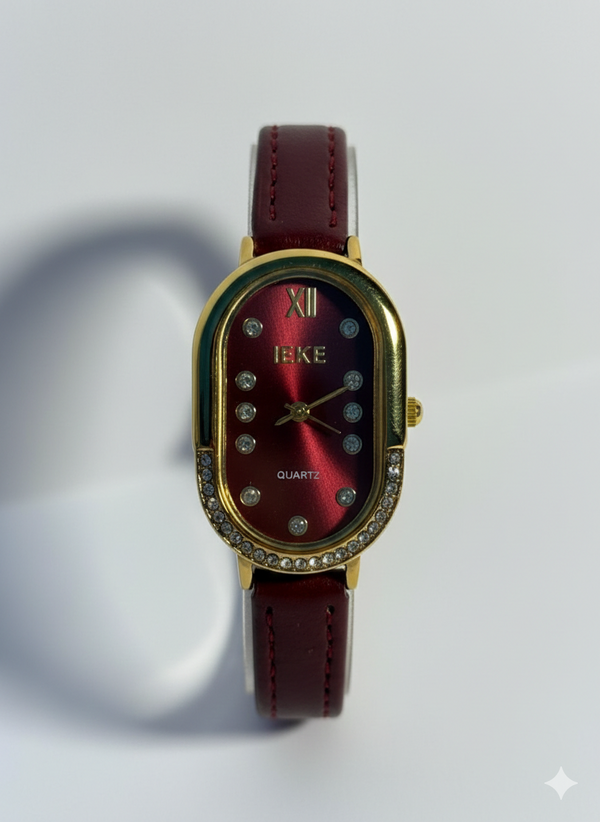 Ieke in burgundy daimond