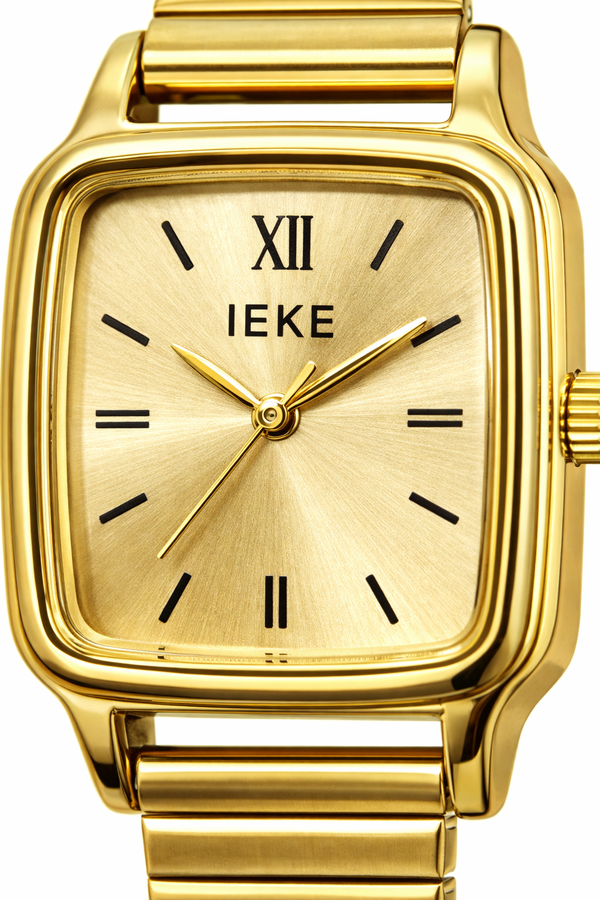 Unique watch in gold