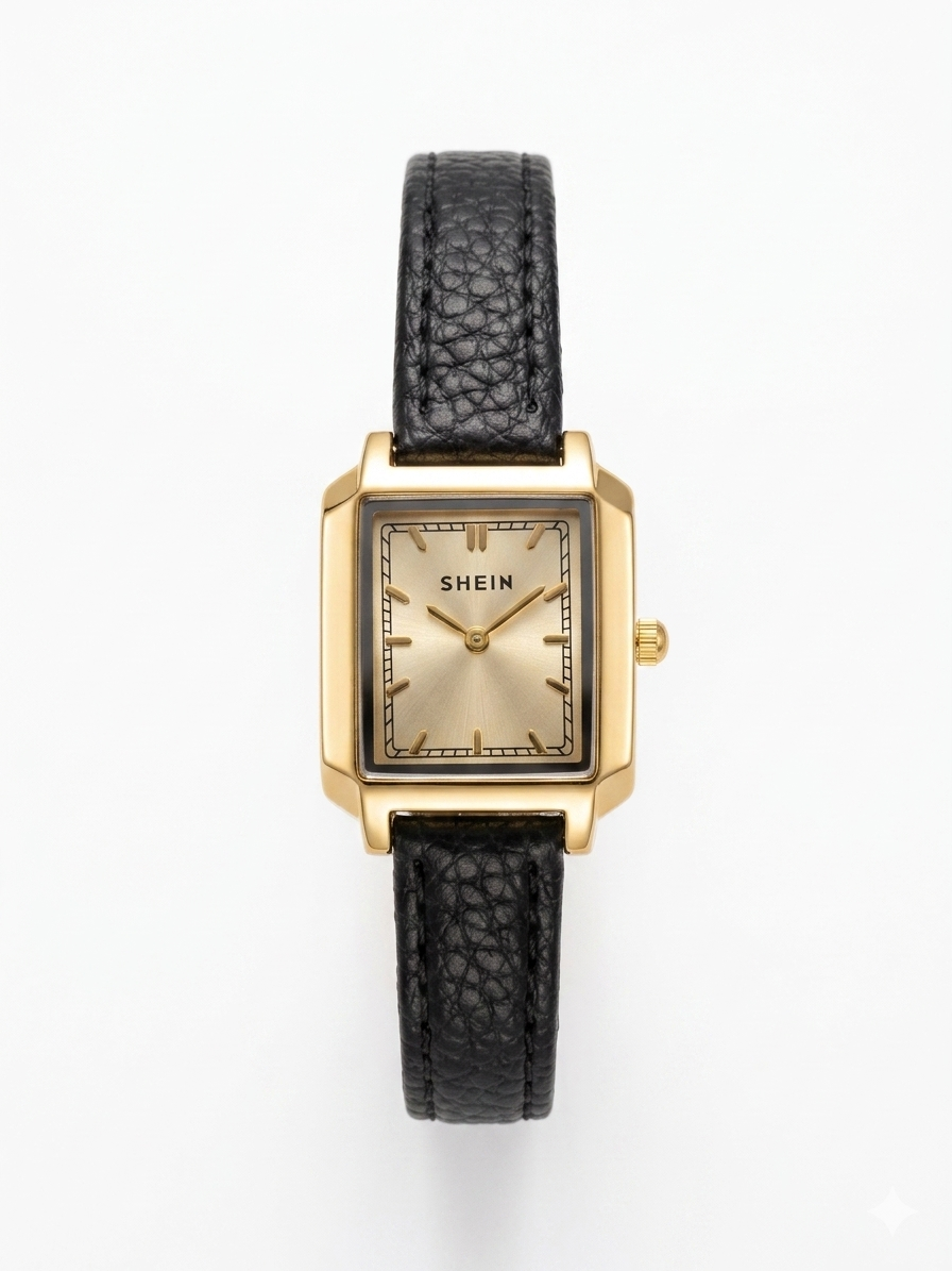 New shein square gold black