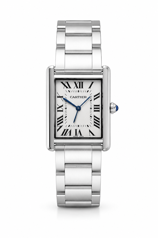 Cartier Tank in silver