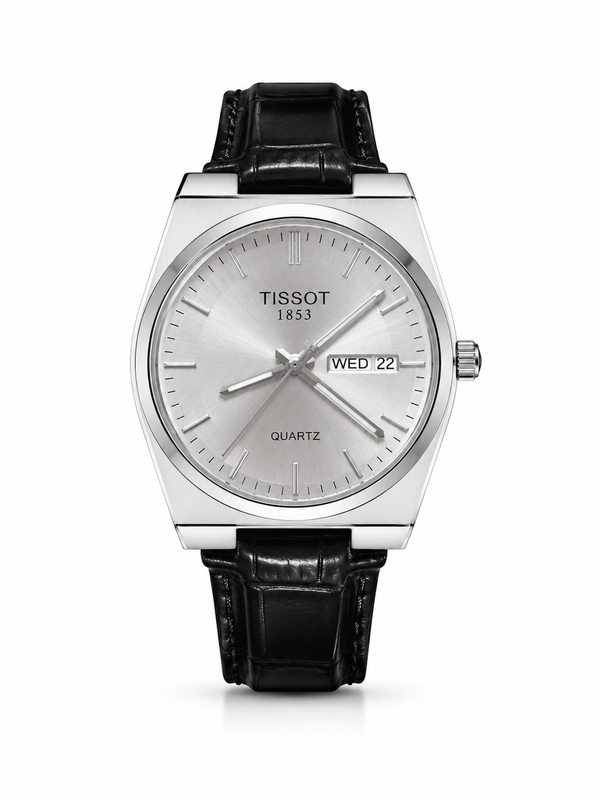Tissot withe frame gold and silver