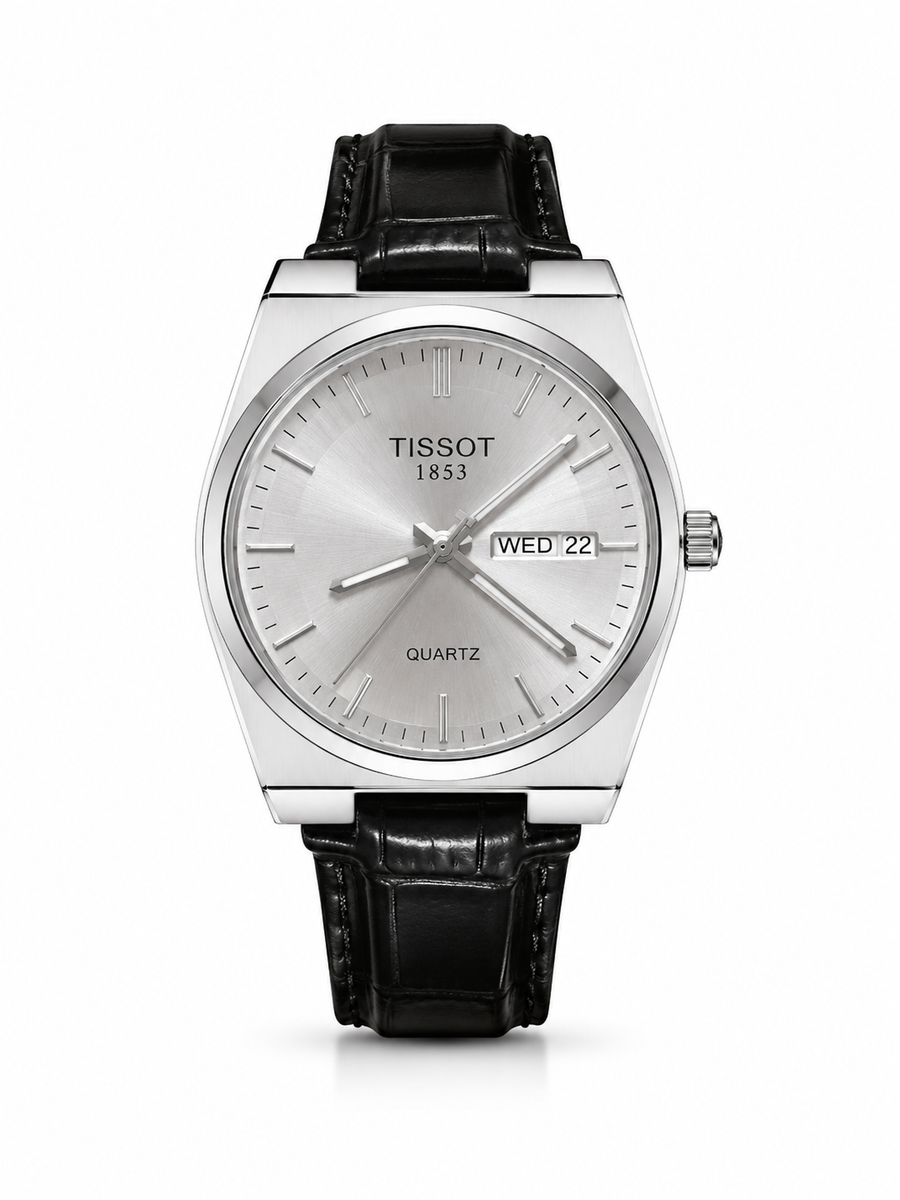 Tissot withe frame gold and silver
