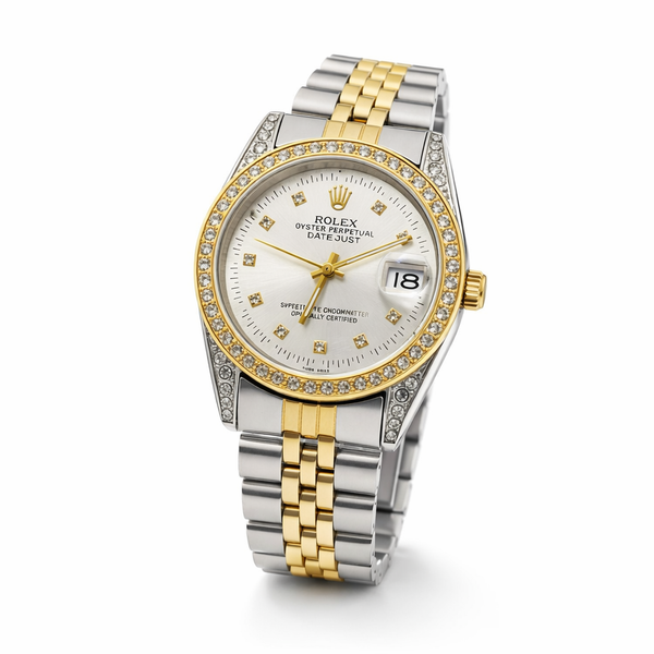 Rolex mix in white steel