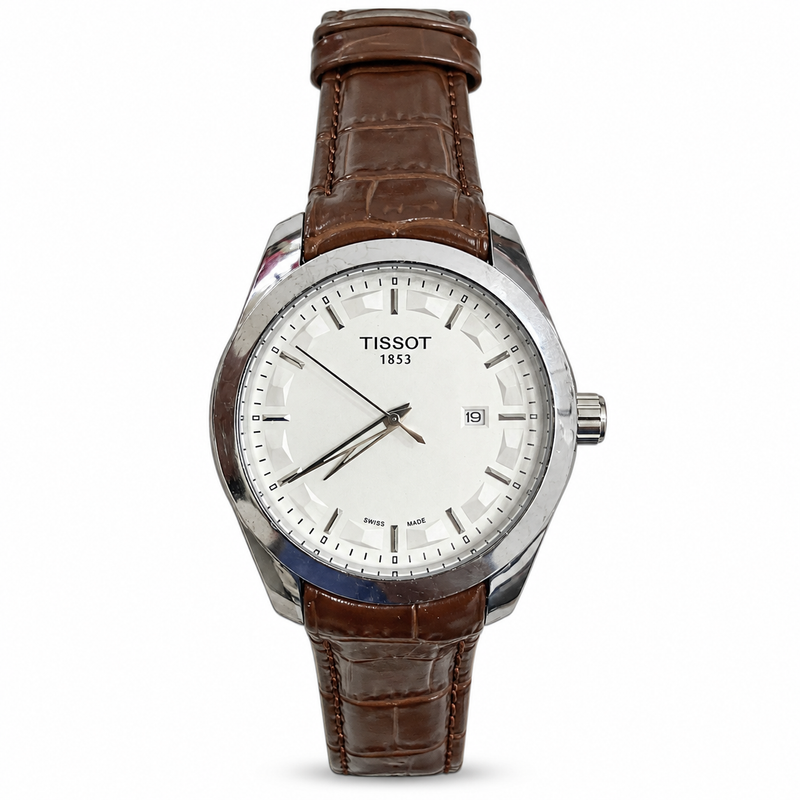 ساعة Tissot بسوار جلد طبيعي – موديل 2
