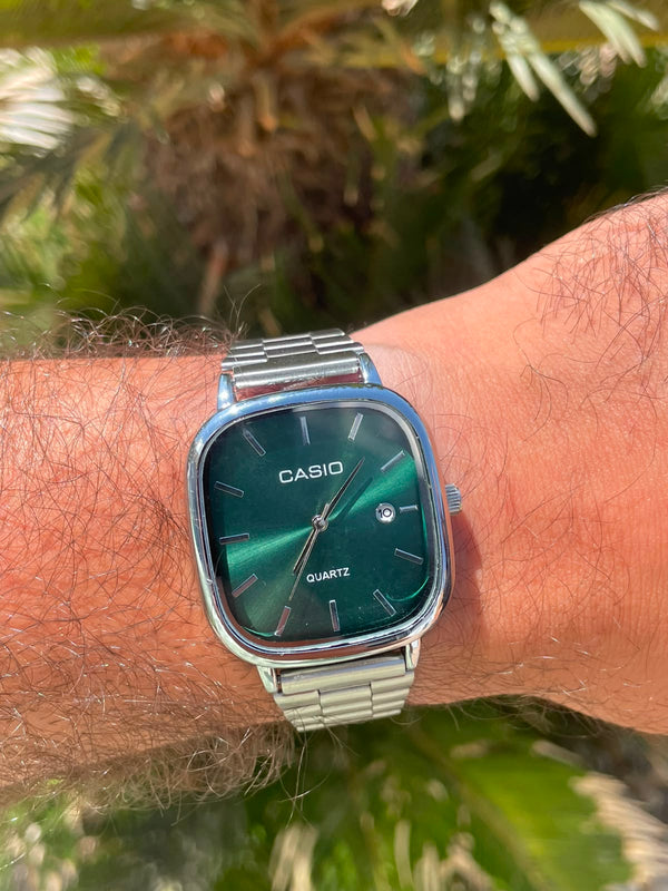 Casio In Silver Green