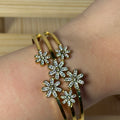 Flower diamond bracelet