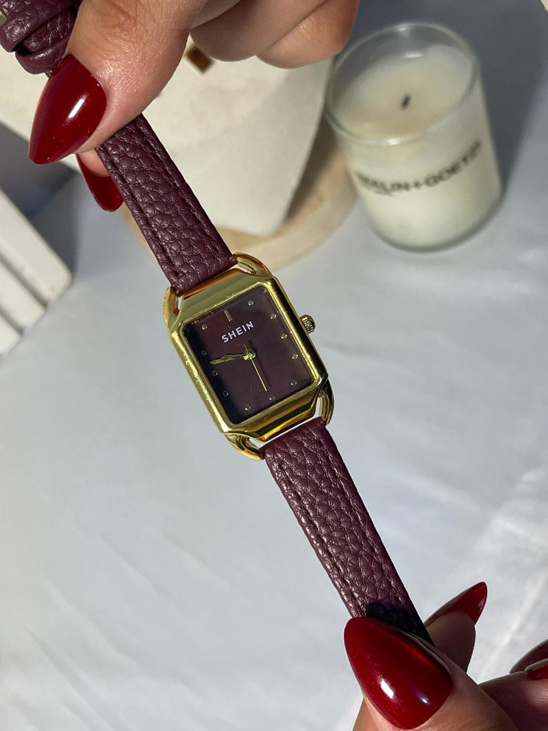 Shein in burgandy new