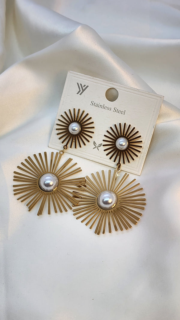 sun flower earrings