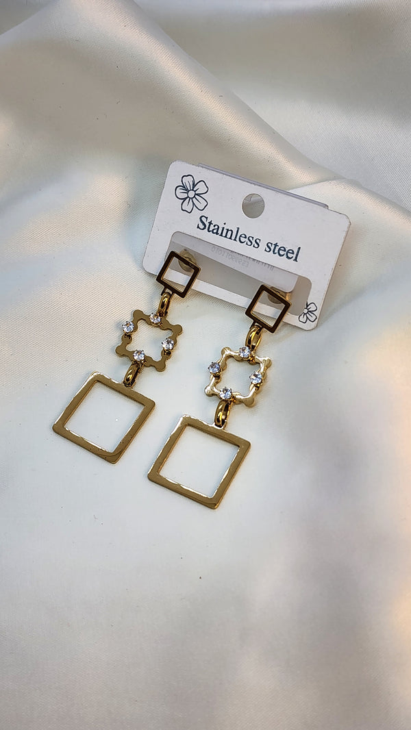 Square earrings